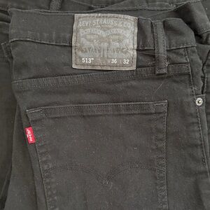 Levi's Charcoal Denim Jeans with Red Tab